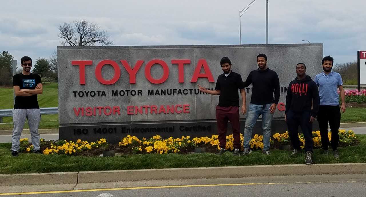 Students at Toyota Motor Manufacturing