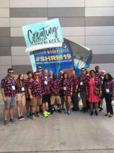 Dr. Jeffrey Walls poses with his Indiana Tech contingency at June’s SHRM Annual Conference in Las Vegas.