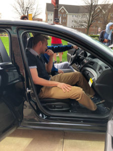 Indiana Tech students check out the Acura ILX to see if it is their “perfect match.”