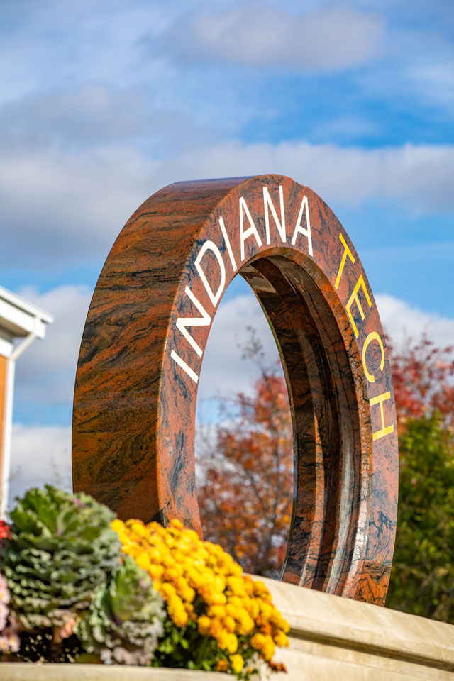 Indiana Tech water wheel