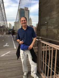 Bob Graziano standing on a bridge